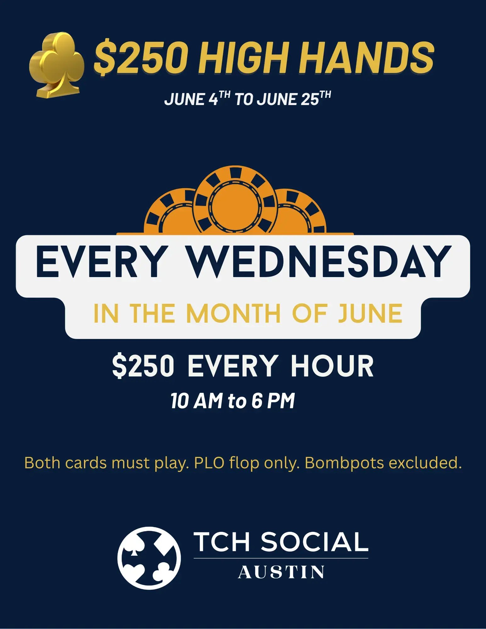 Wednesday High Hands at TCH Social Austin