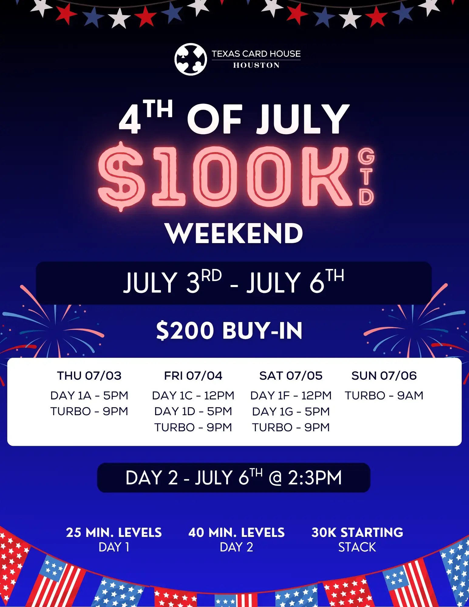 4TH OF JULY 100K at TCH Houston
