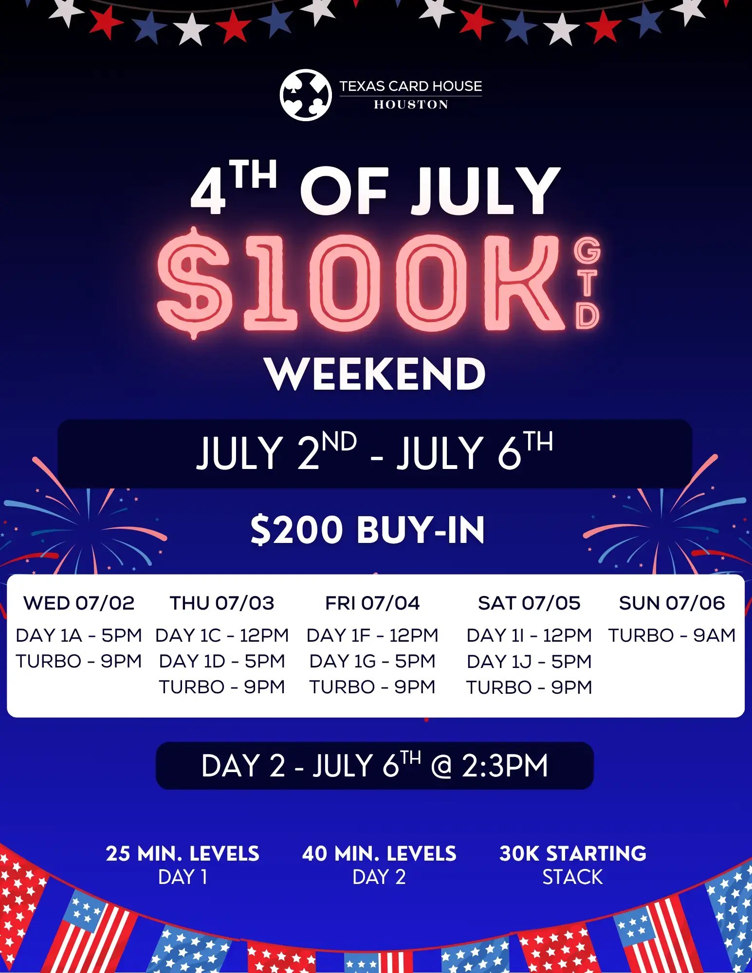 4TH OF JULY 100K at TCH Houston