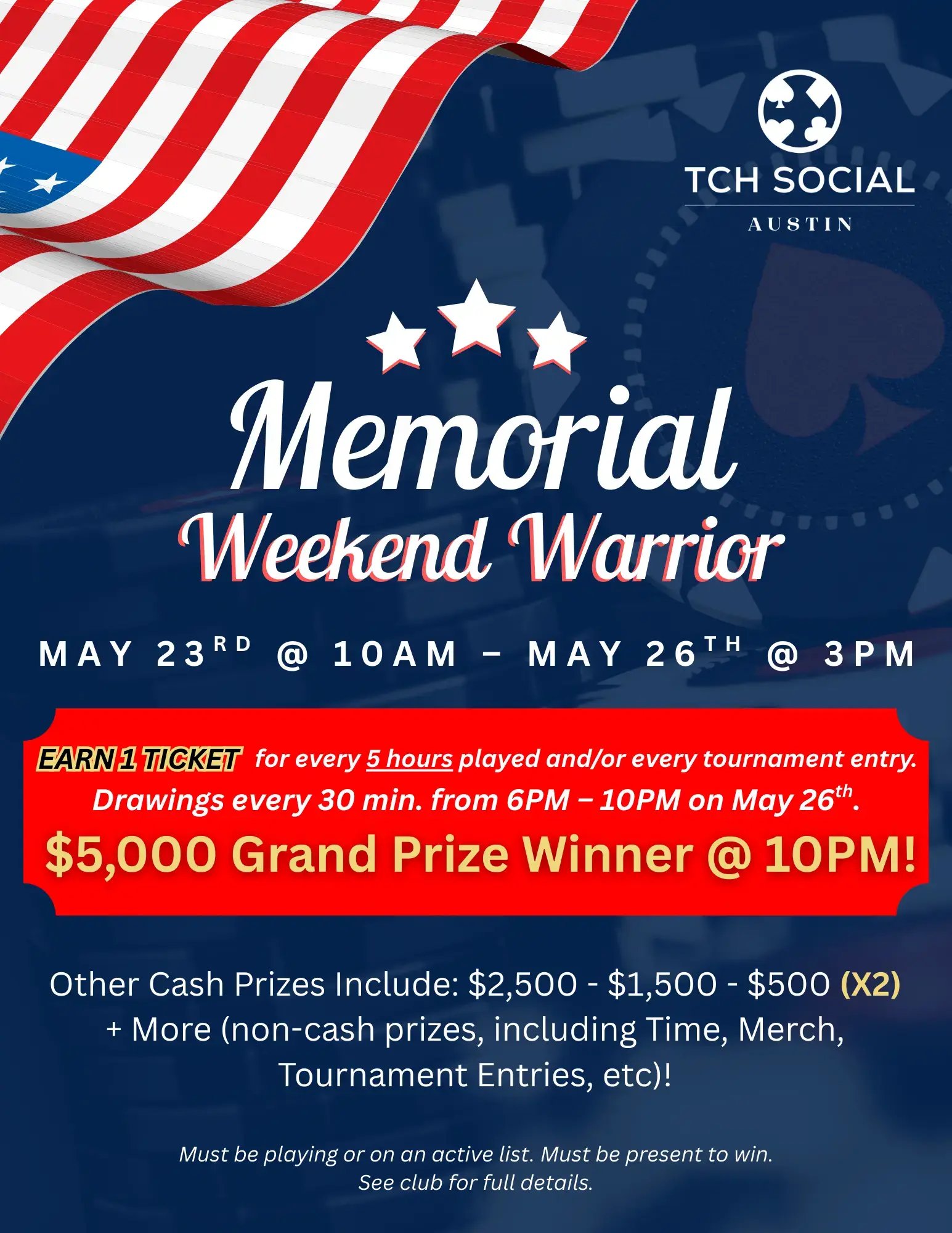 Memorial Warrior at TCH Social Austin