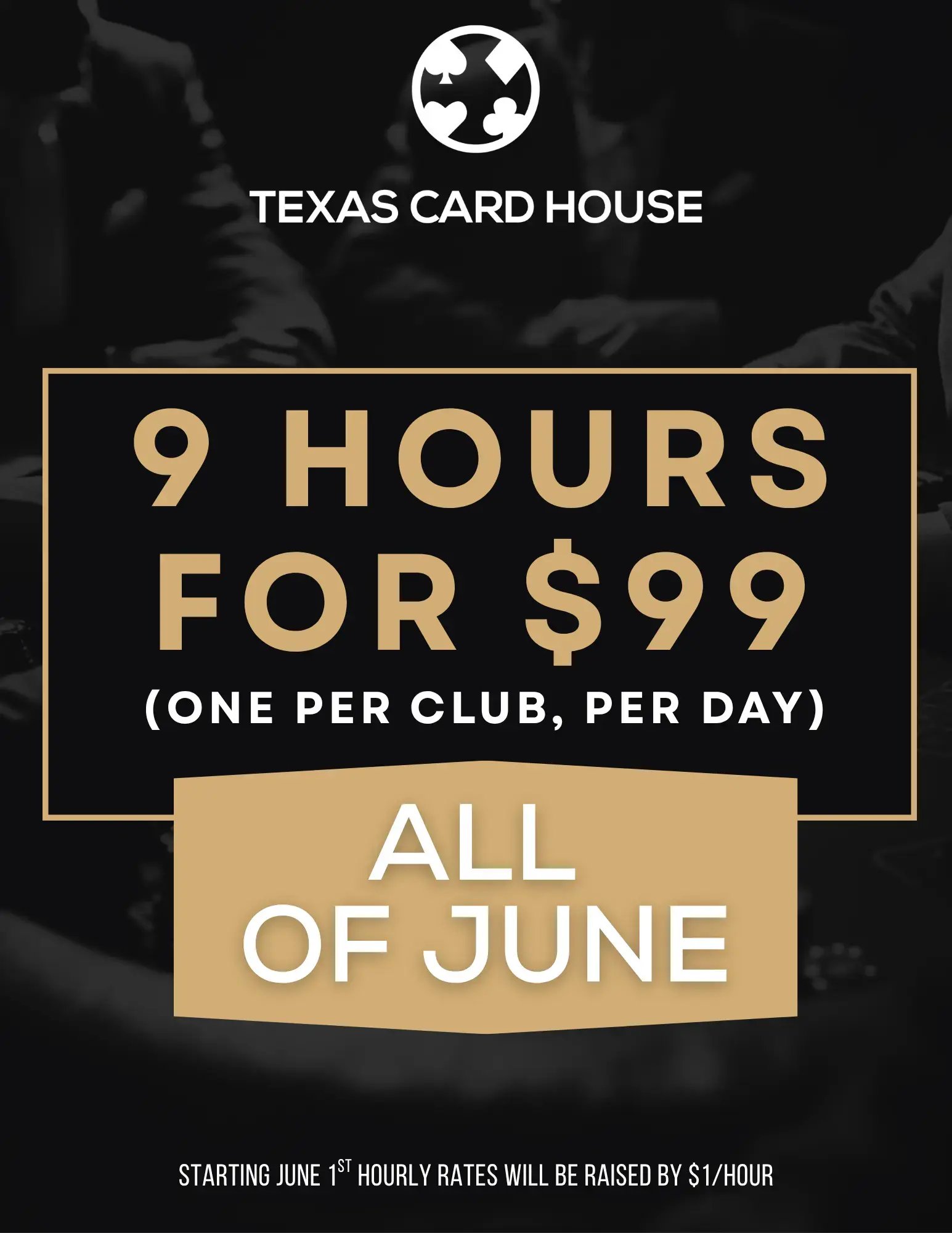9 for $99 & Price Increase