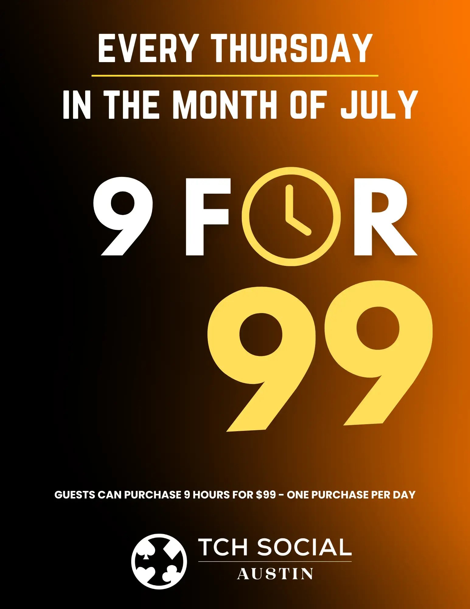 9 for $99