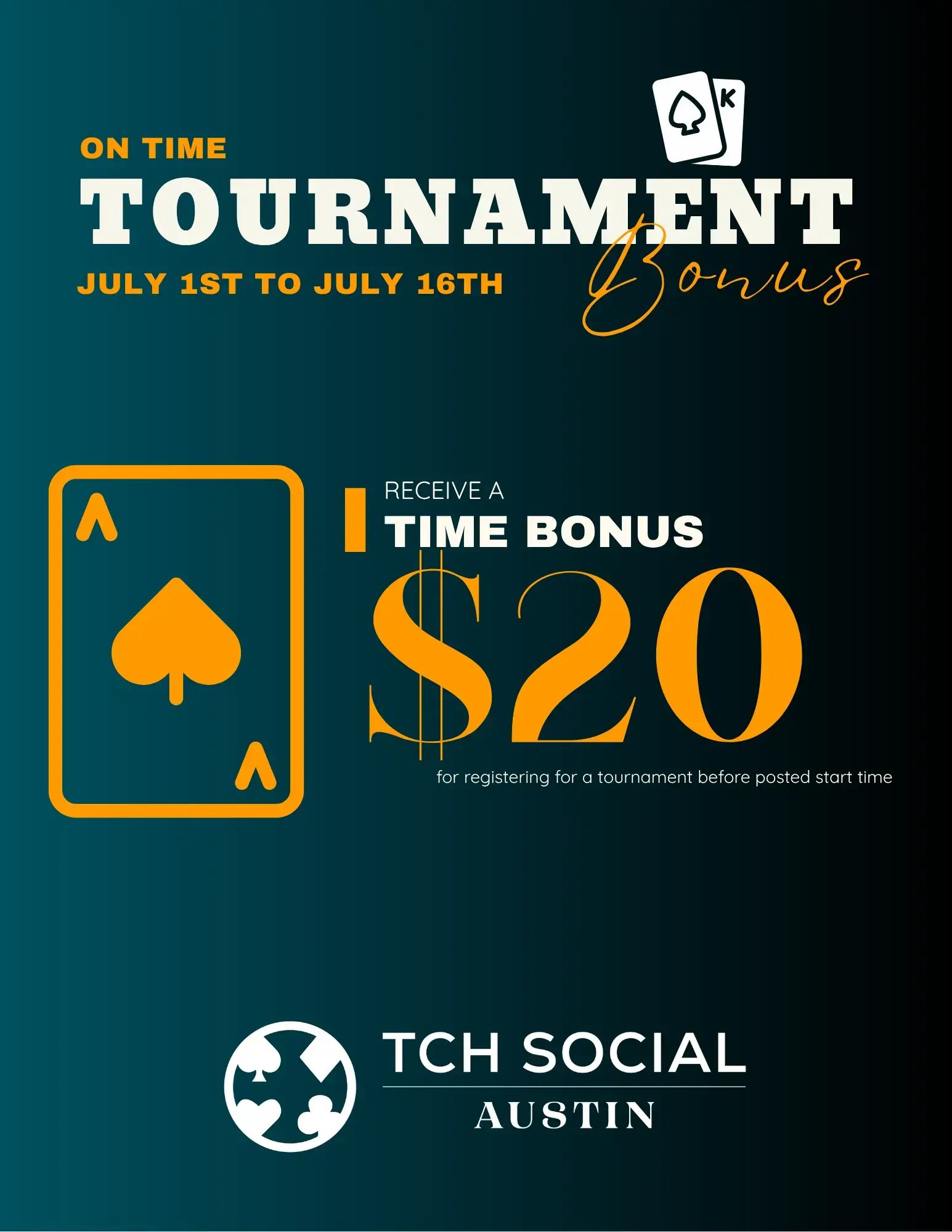 On Time Tournament Bonus
