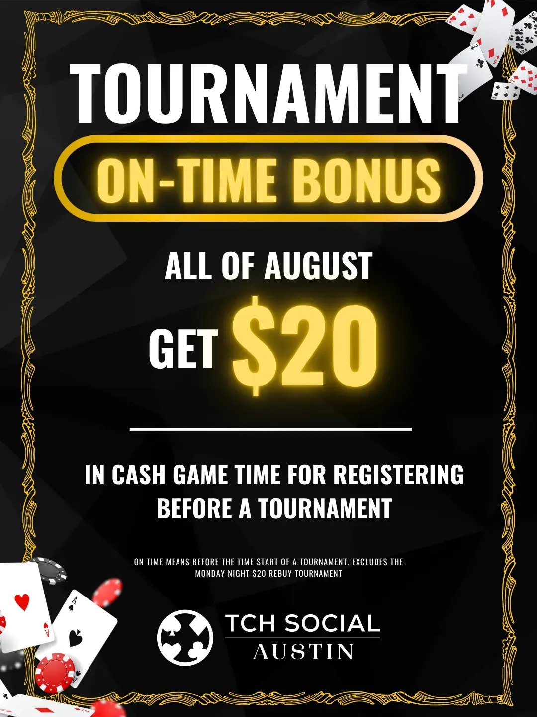 Tournament On-Time Bonus