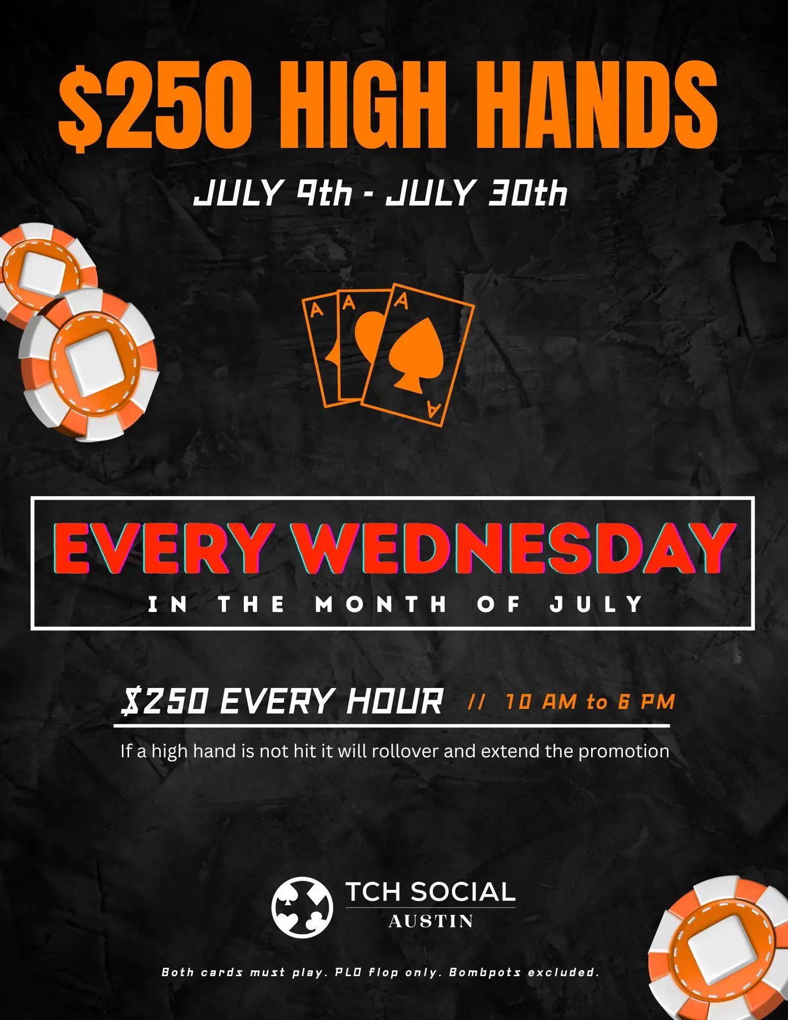 Wednesday High Hands at TCH Social Austin