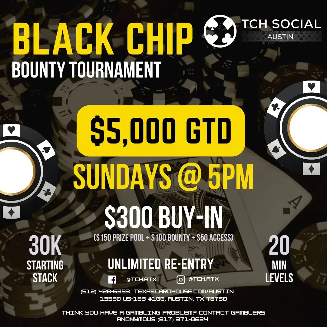 Black Chip Bounty Sundays at TCH Social Austin