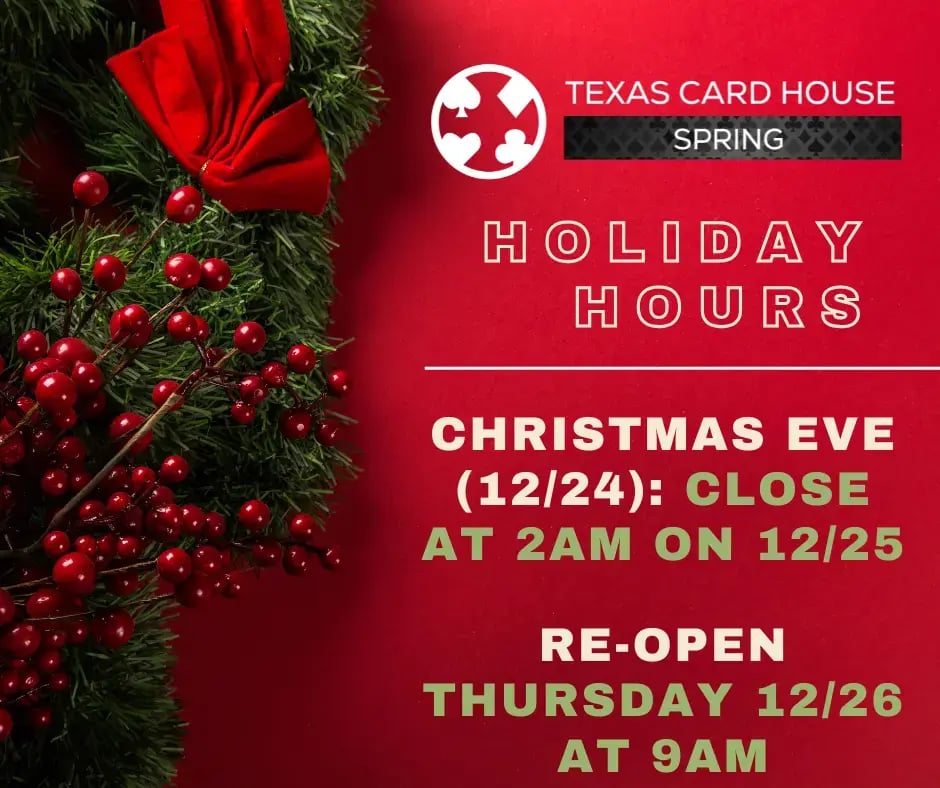 Christmas Closure at TCH Spring