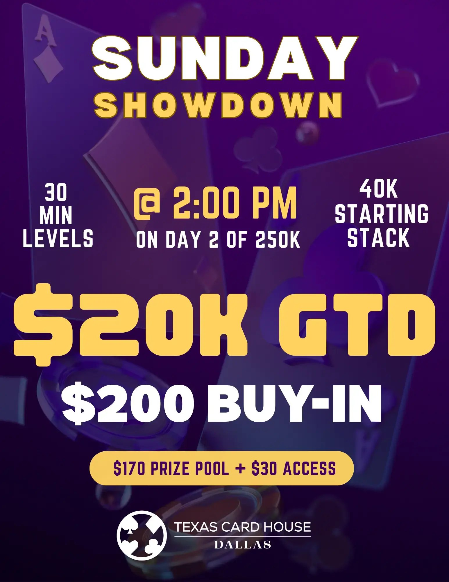 Sunday Showdown 20K at TCH Dallas