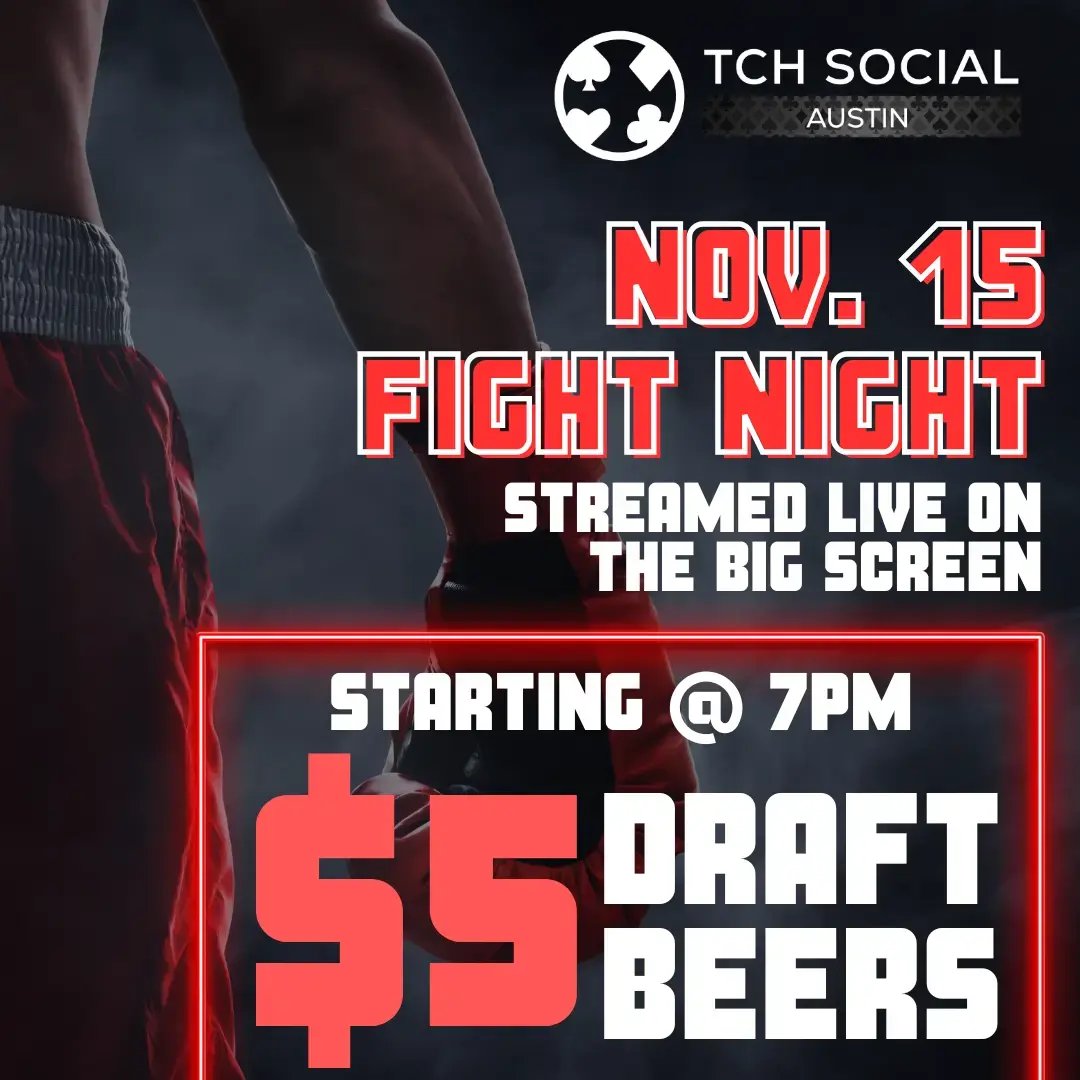 FightNight at TCH Social Austin