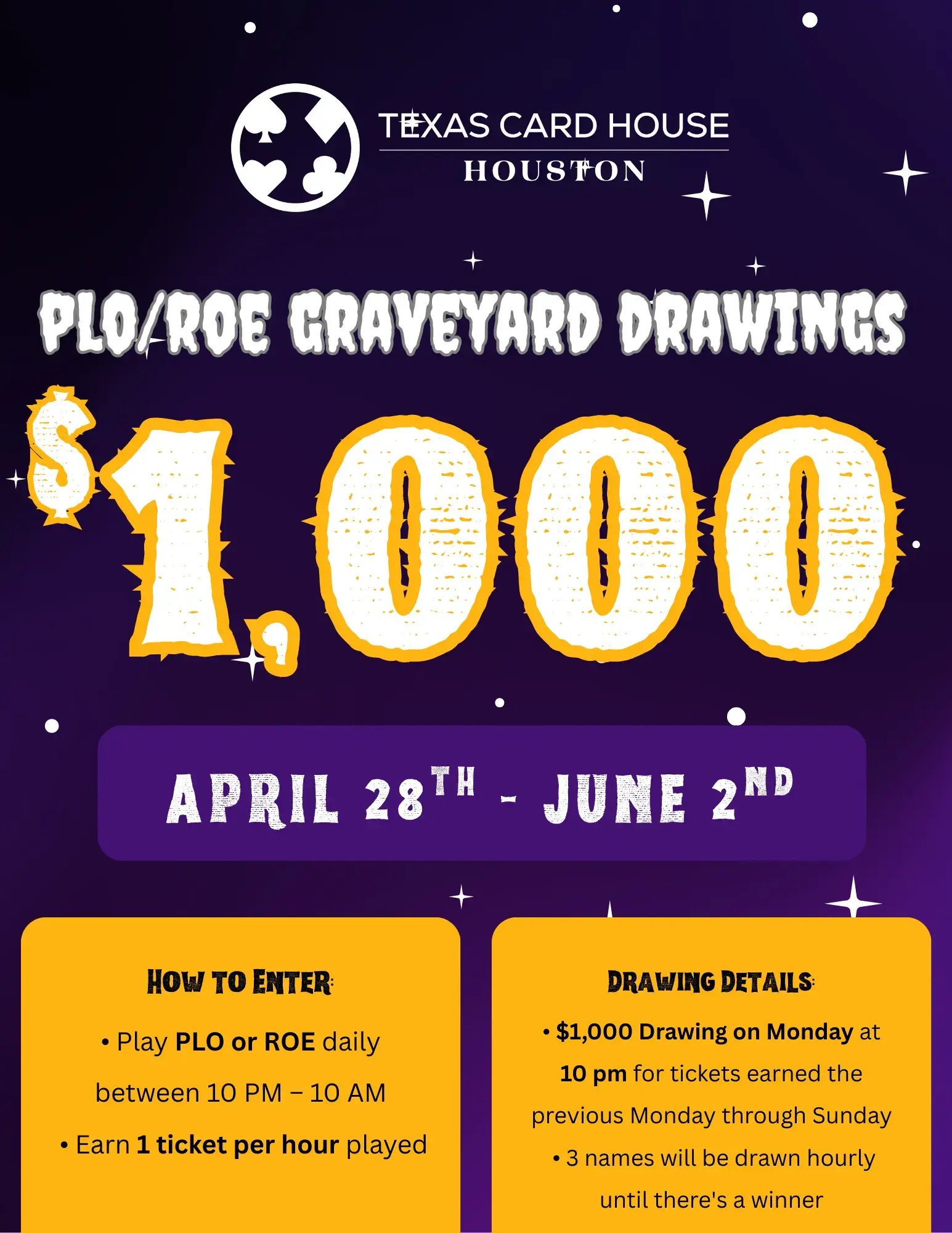 Graveyard PLO Drawings at TCH Houston