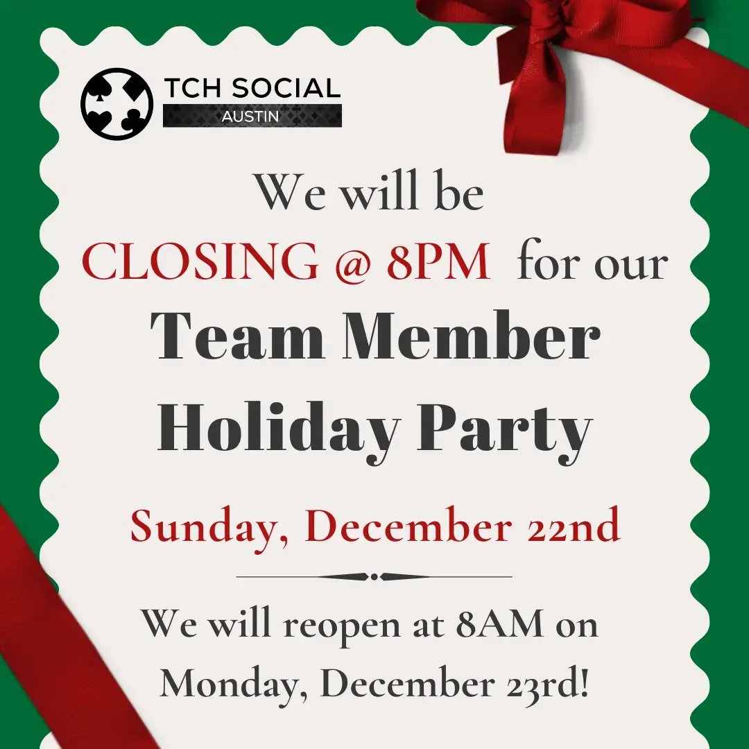 Holiday Party at TCH Social Austin