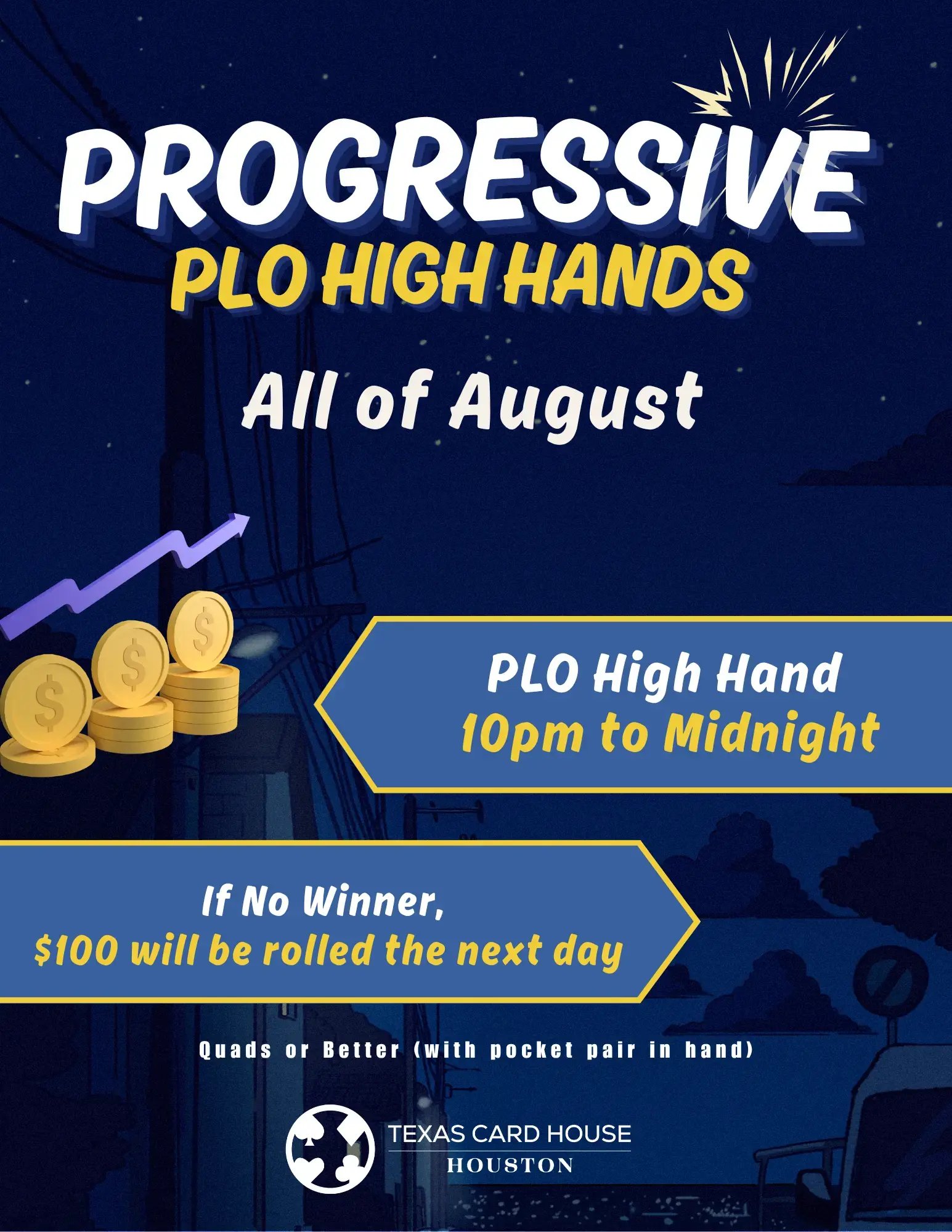 Progressive PLO High Hands