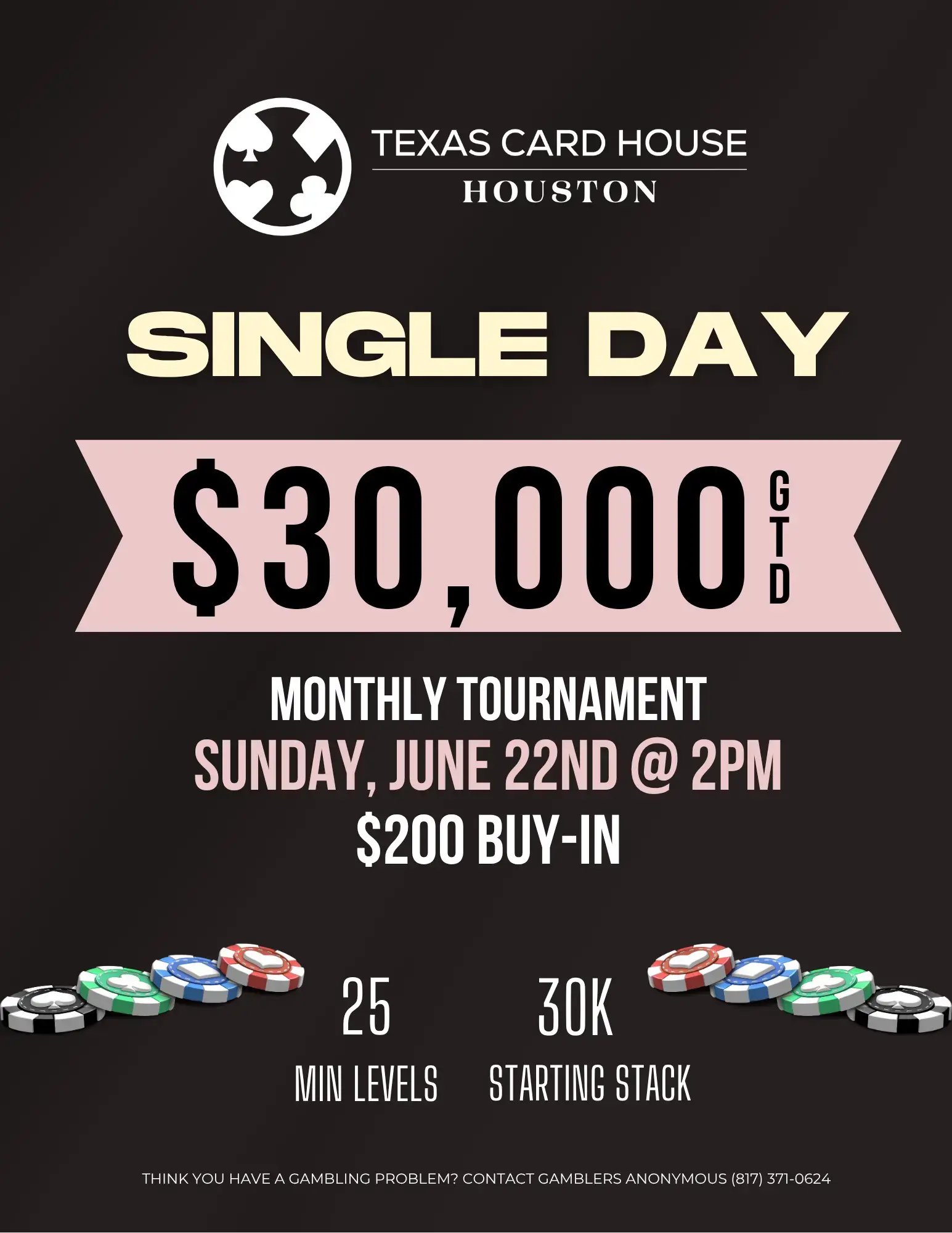 Single Day $30K at TCH Houston