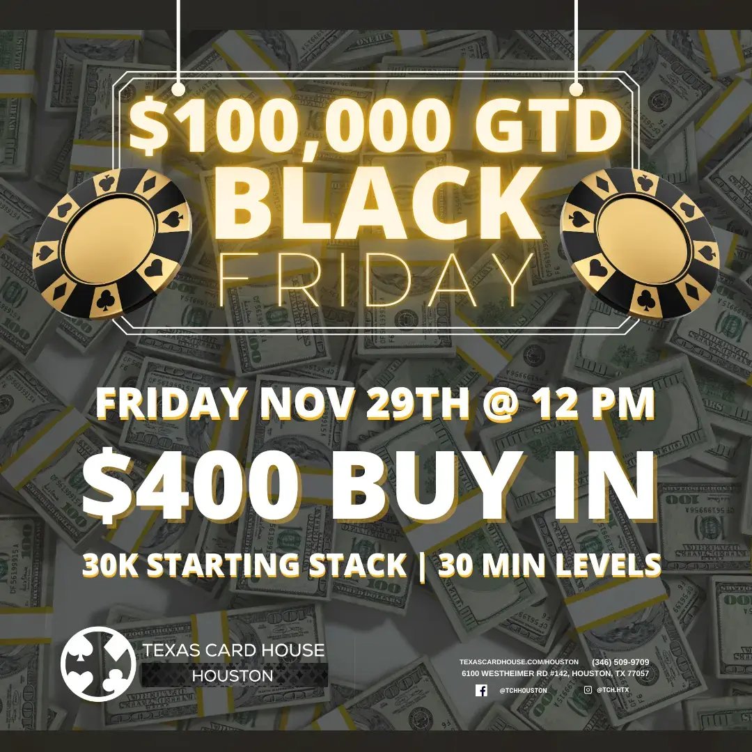 Black Friday Tournament at TCH Houston