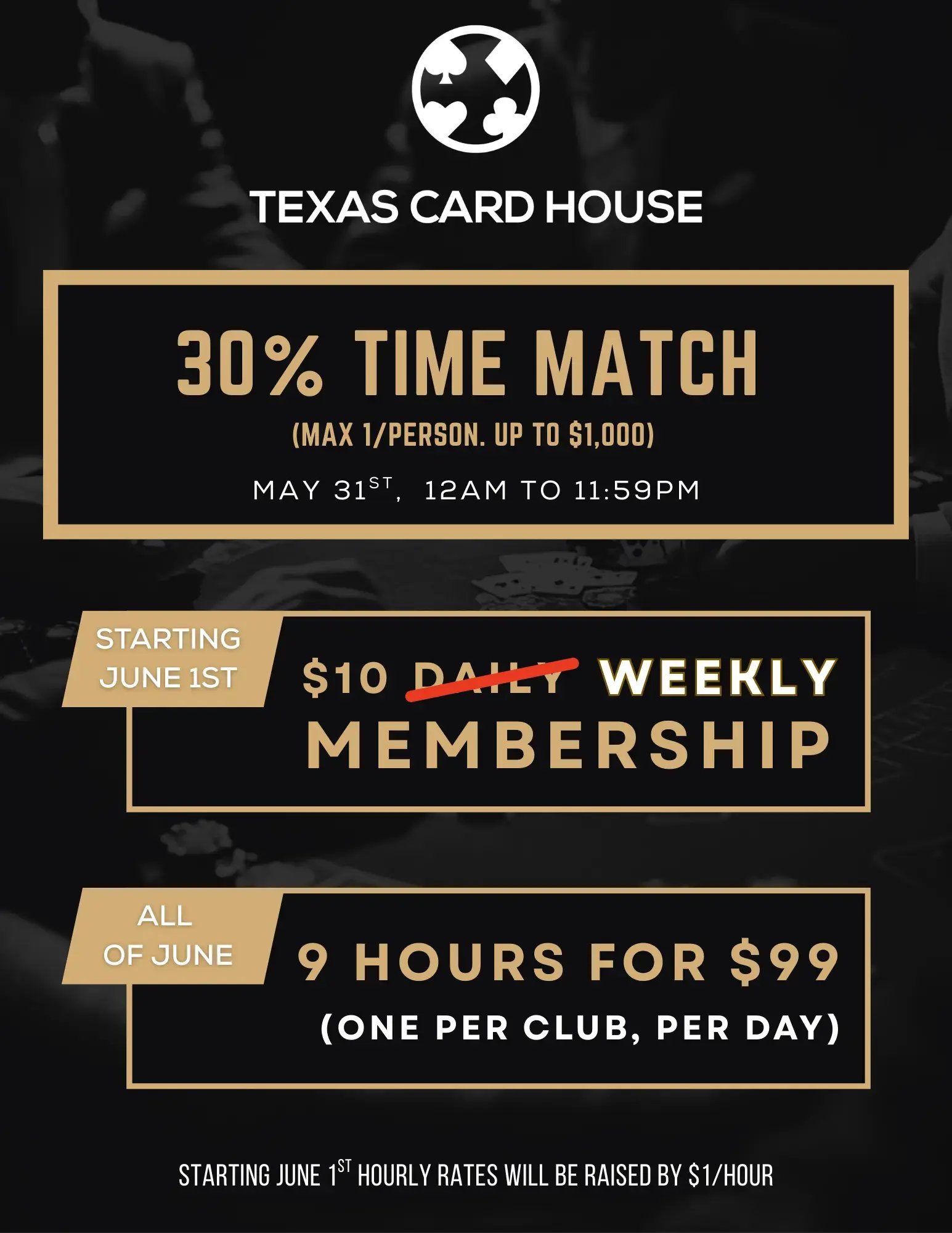 Club Wide Time Specials