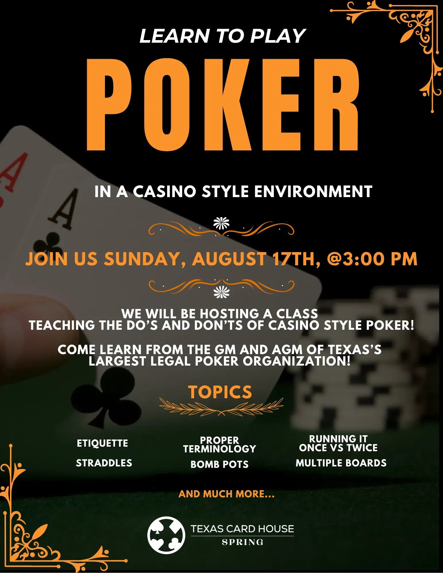 Learn to play poker