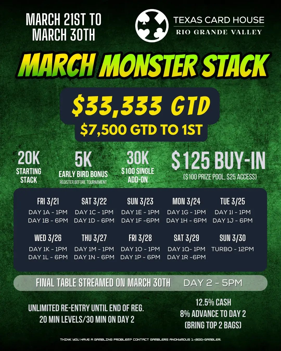 March Monster Stack at TCH RGV