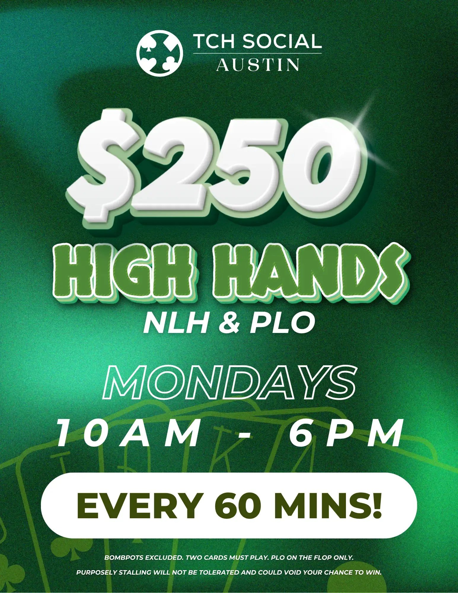 Monday High Hands at TCH Social Austin