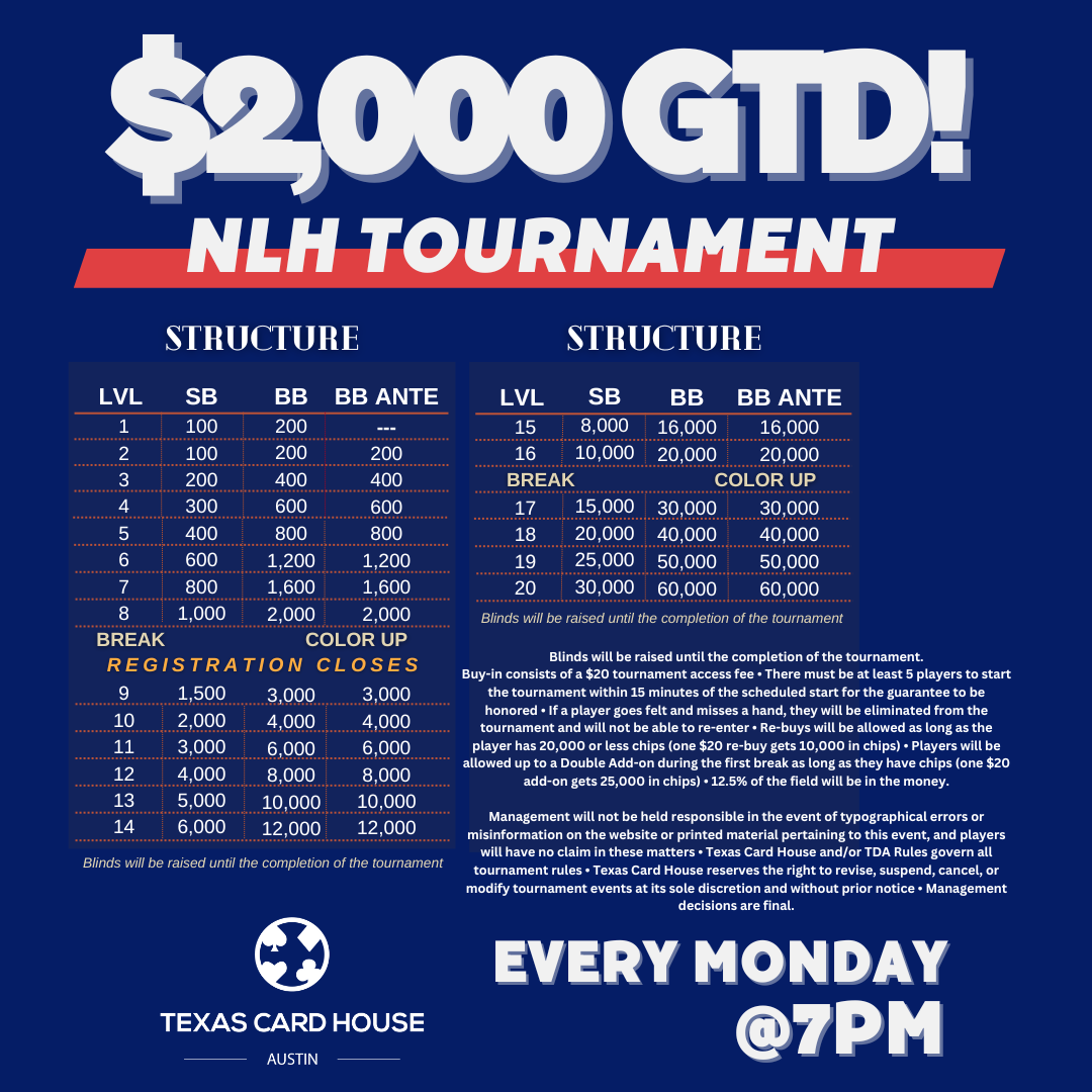Monday NLH 2K GTD