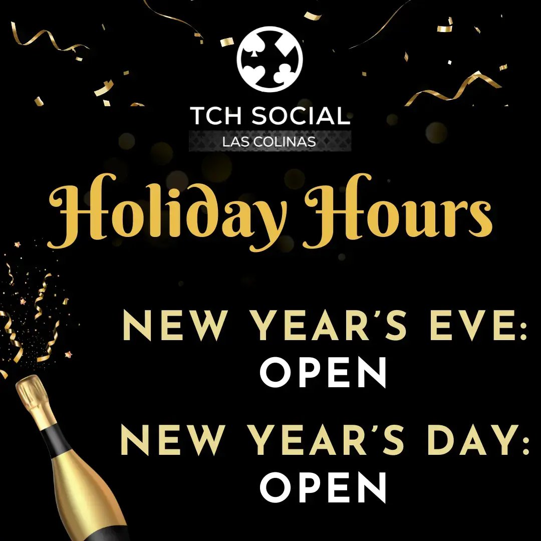 Holiday Hours at TCH Social Las Colinas