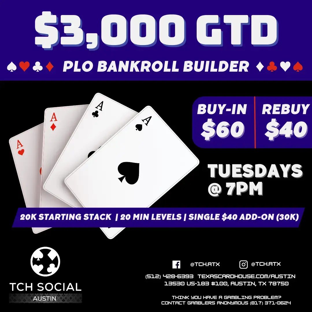 PLO Bankroll at TCH Social Austin