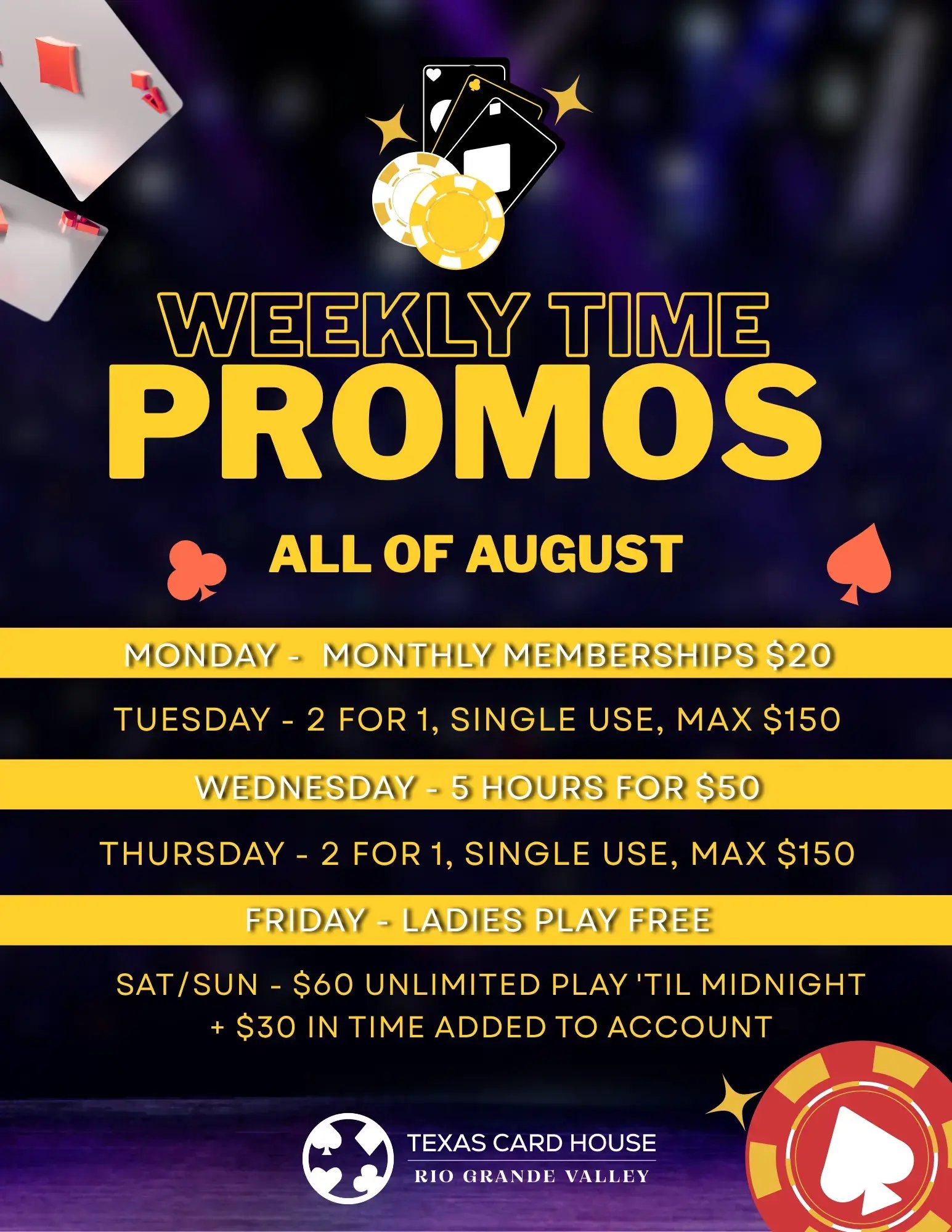 Weekly Time Promos