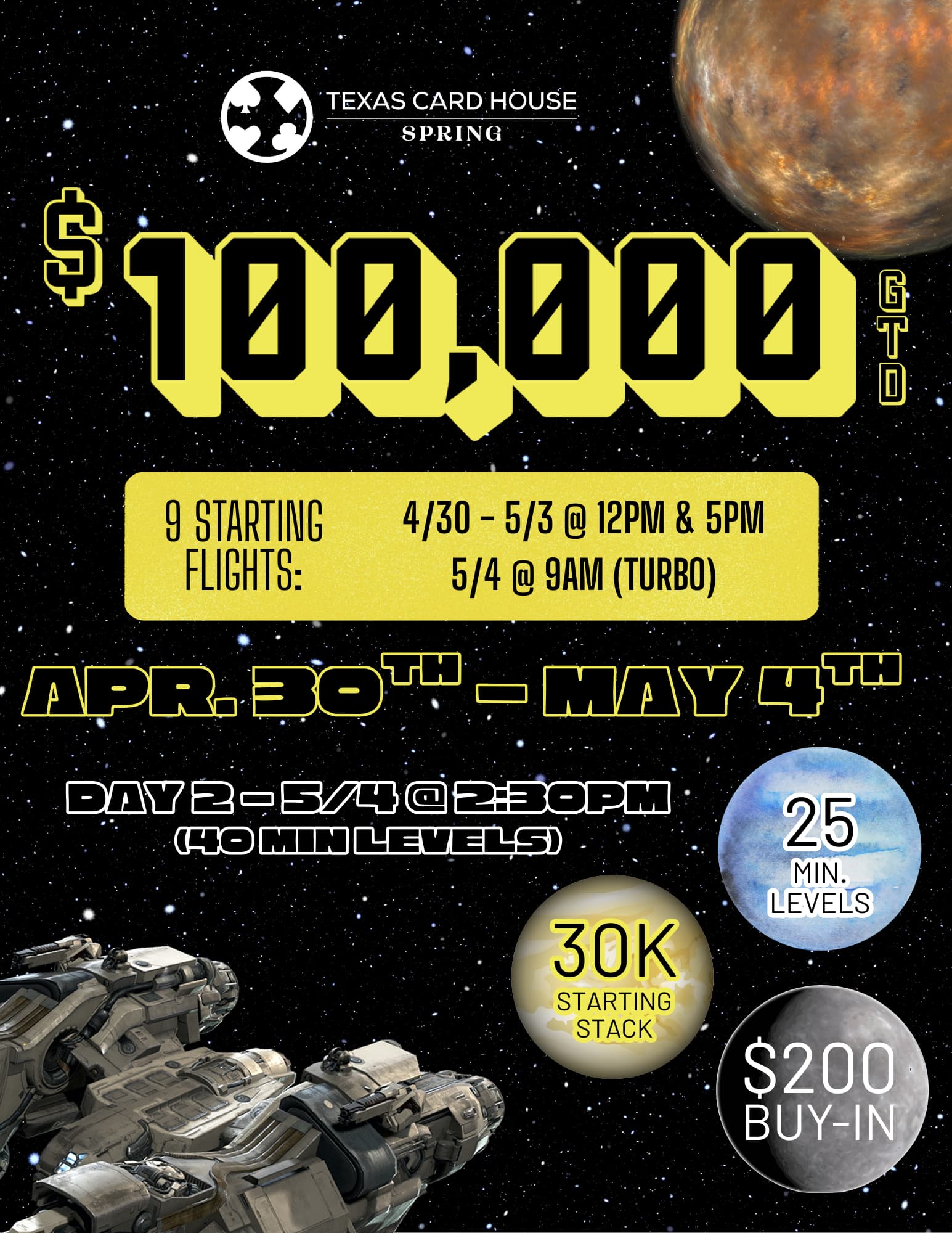 Space 100K at TCH Spring