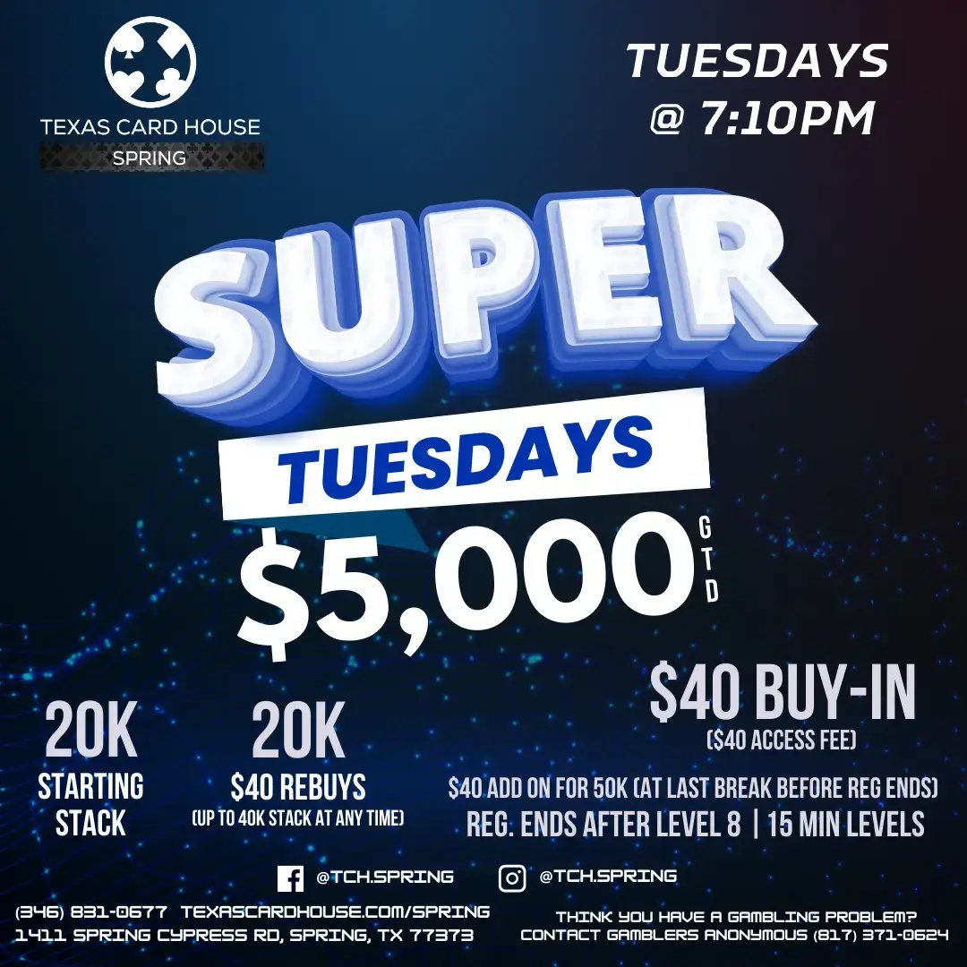 Super Tuesdays Tournament at TCH Spring