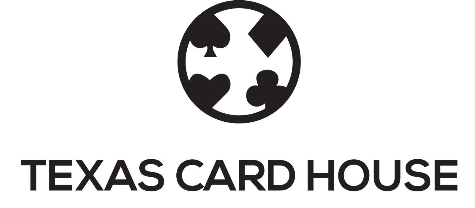 Texas Card House Black Logo