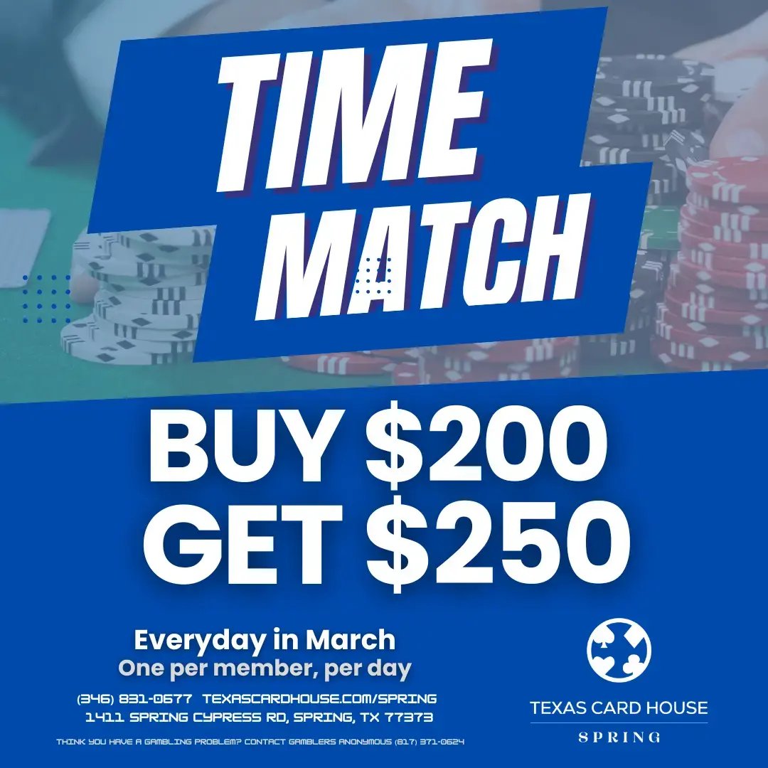 Time Match 200 for 250 at TCH Spring