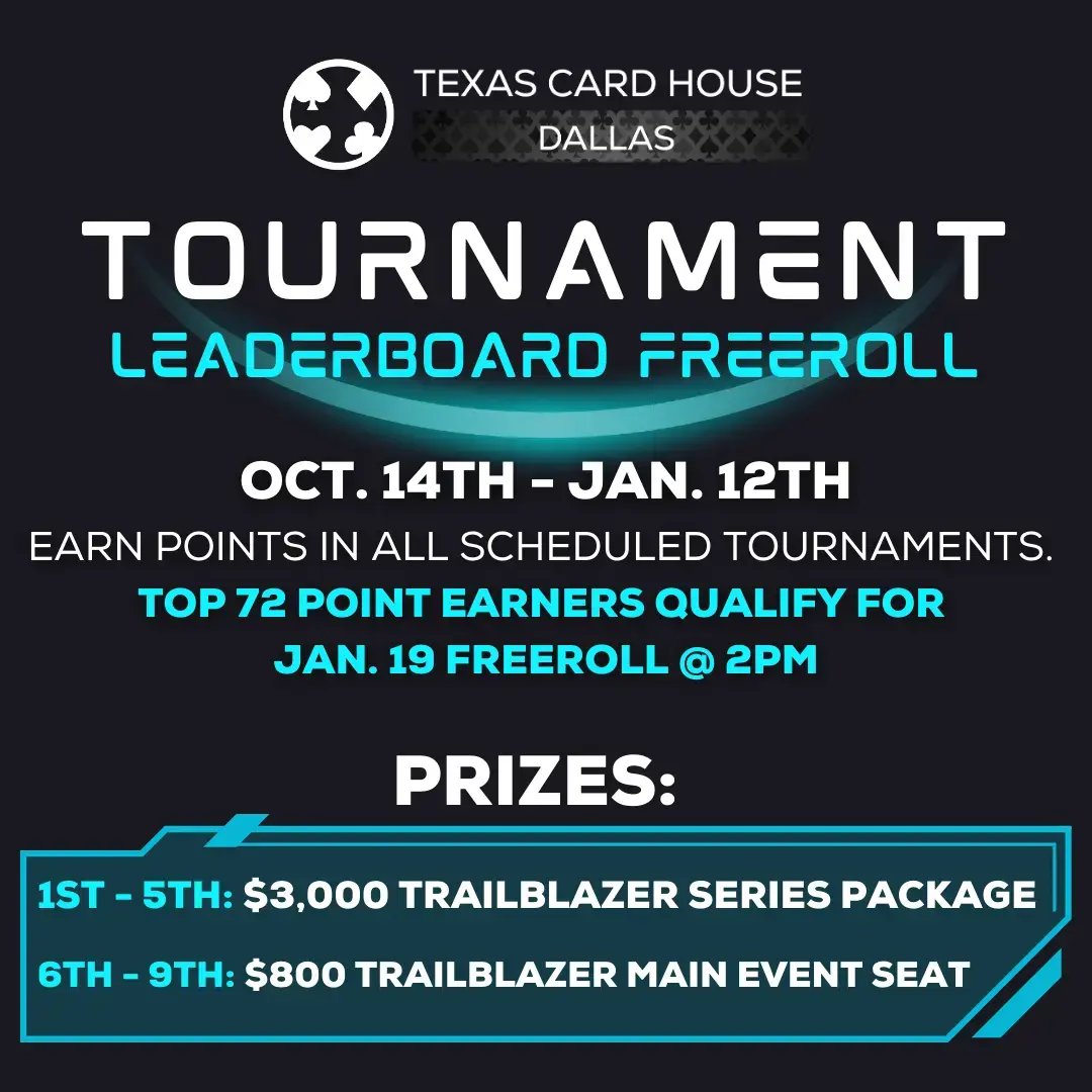 Tournament Freeroll at TCH Dallas