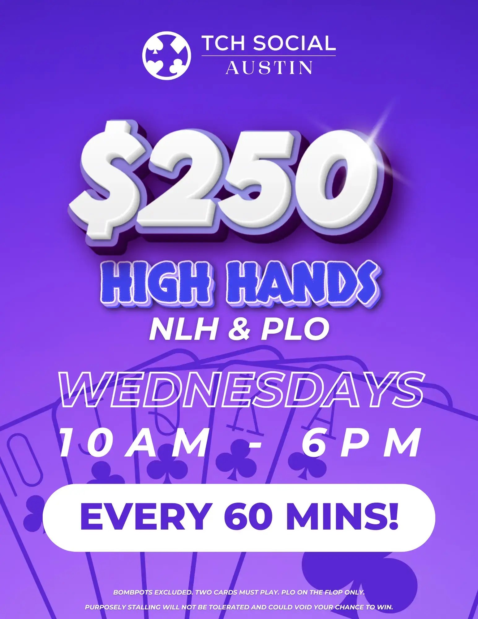 Wednesday High Hands at TCH Social Austin